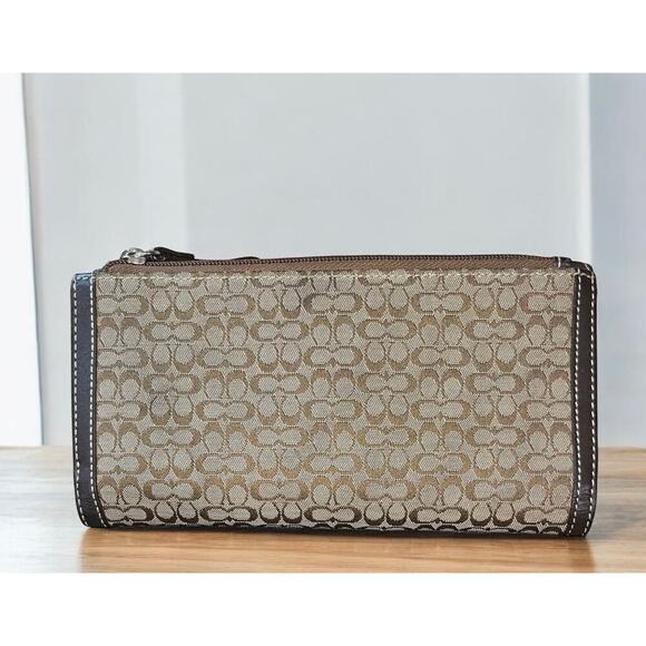 Vintage Coach 6388 Soho Mini Signature Flap Satchel & 6515 Checkbook Wallet - Picture 8 of 15